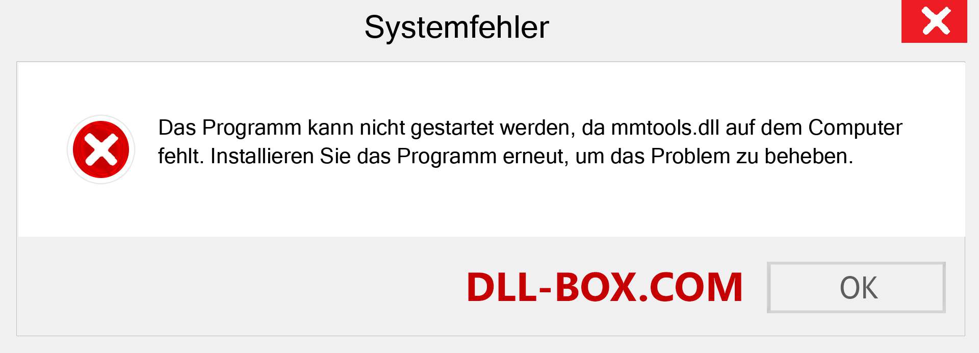 mmtools.dll-Datei fehlt?. Download für Windows 7, 8, 10 - Fix mmtools dll Missing Error unter Windows, Fotos, Bildern