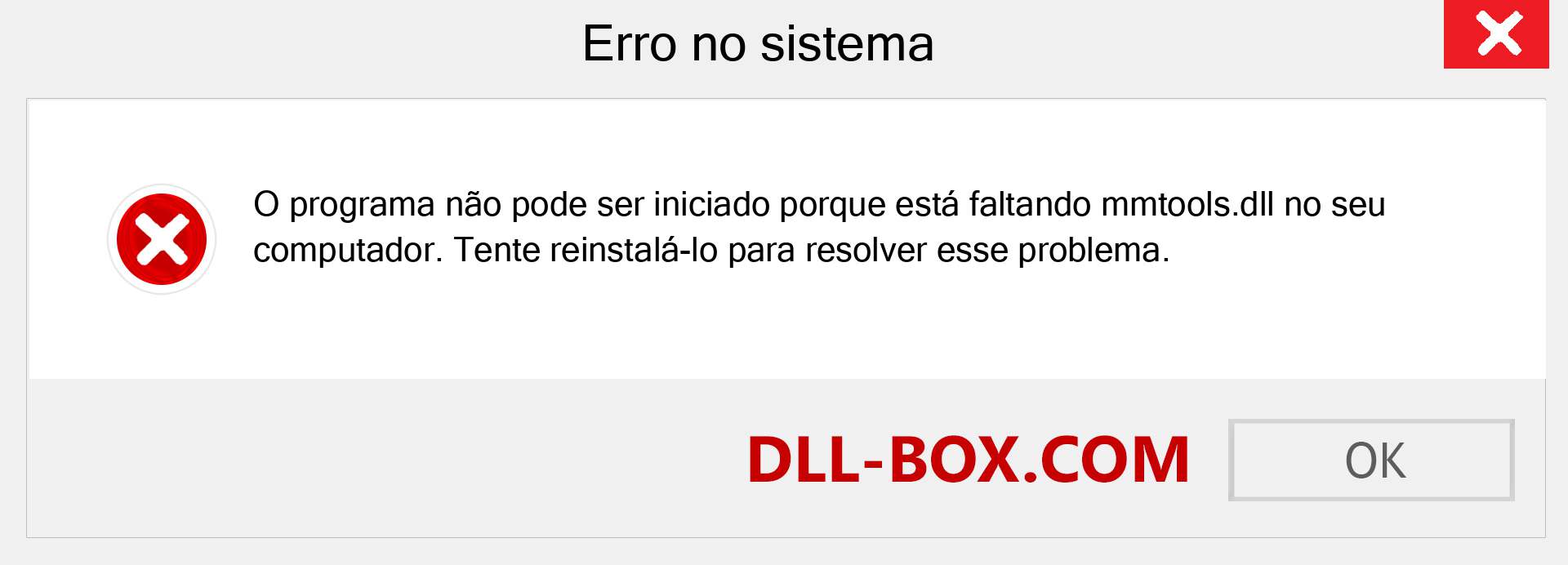 Arquivo mmtools.dll ausente ?. Download para Windows 7, 8, 10 - Correção de erro ausente mmtools dll no Windows, fotos, imagens